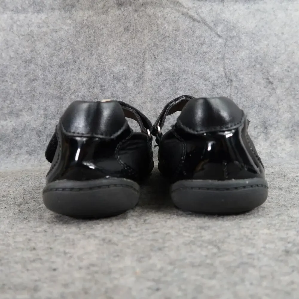 Olive & Edie Shoes Girls 1 Mary Jane Francis Classic Black Adjustable Strap Flat